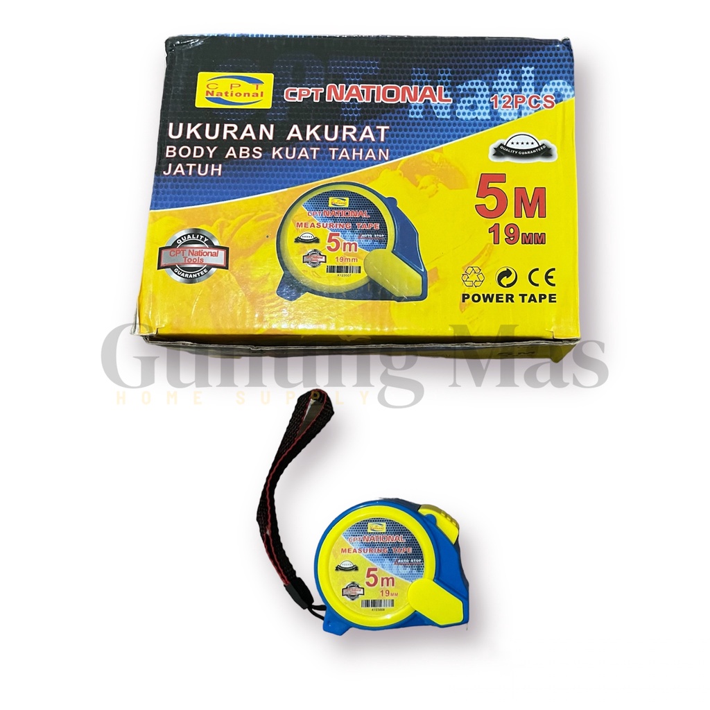 Meteran CPT National 5M (1 Lusin)