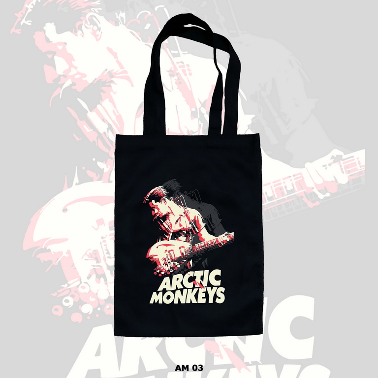 TOTE BAG HITAM - ARCTIC MONKEYS