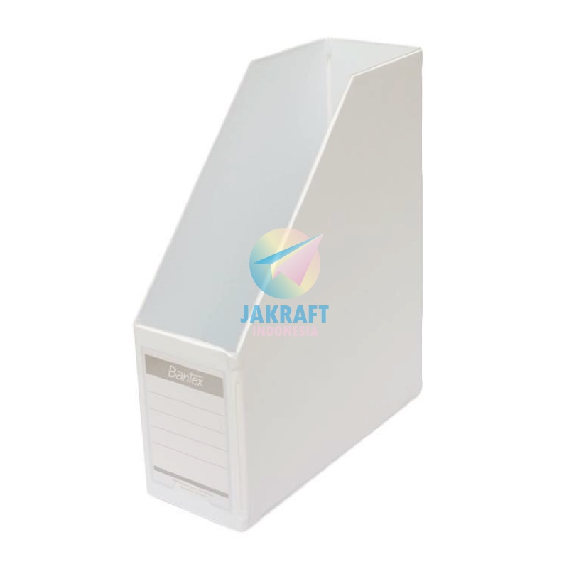 

(1 Unit) Magazine Box File BANTEX 4011 07 Warna White FC 10 Cm PVC F4 Folio Kotak Tempat Dokumen