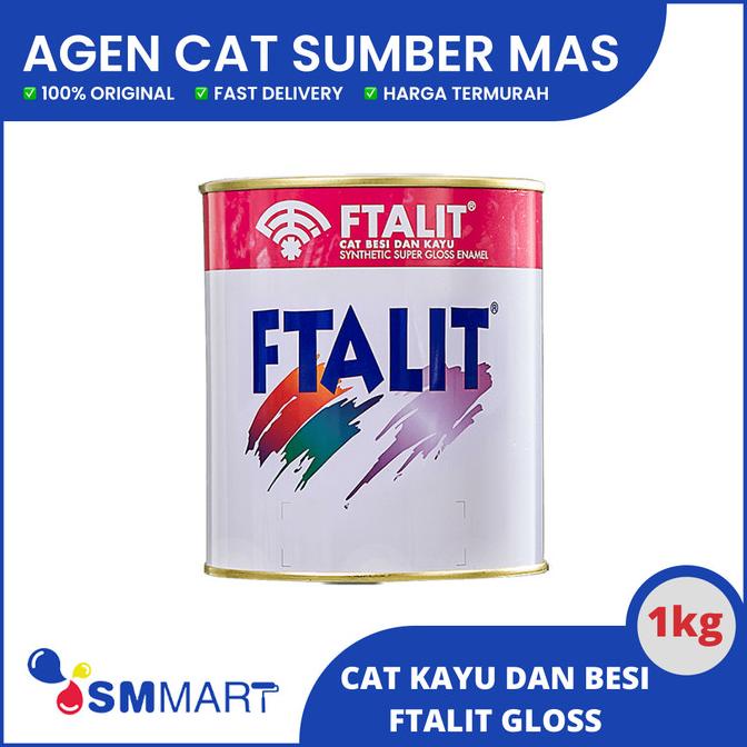 Sale Cat Ftalit Gloss Cat Kayu Dan Besi / Cat Kayu Besi Semua Warna 1Kg Termurah