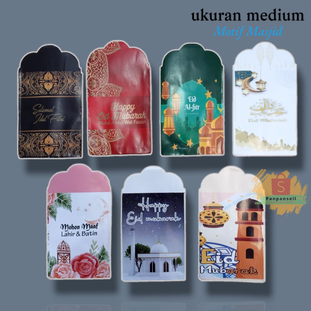 

[BISA PILIH] Amplop Lebaran Idul Fitri Motif Premium MASJID Terbaru - Ukuran Medium Random