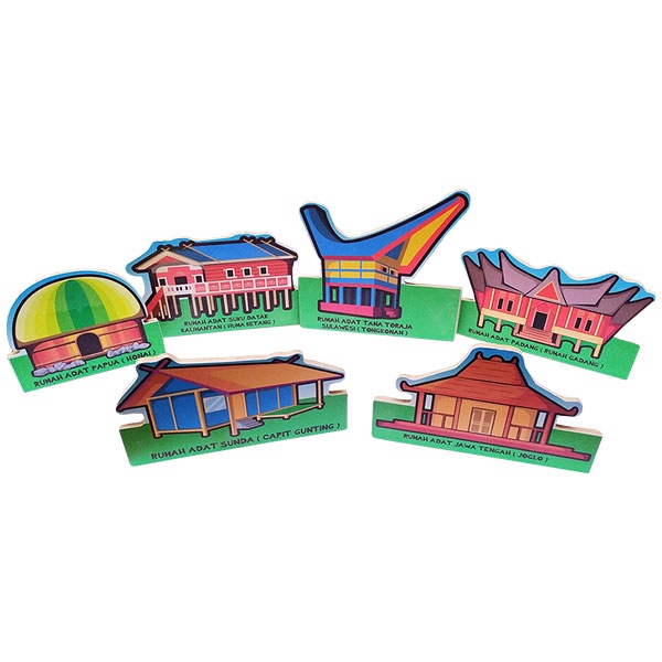 Maket Rumah Adat 2D