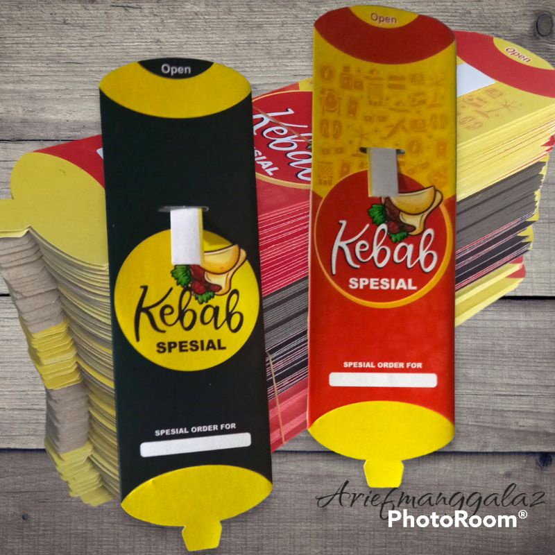 

150pcs kertas bungkus kebab/dus kebab+tarikan