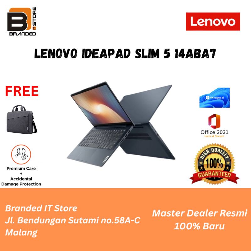 LAPTOP LENOVO IDEAPAD 5 14ABA7-66ID | R7-5825U 16/512 AMD W11+OHS21