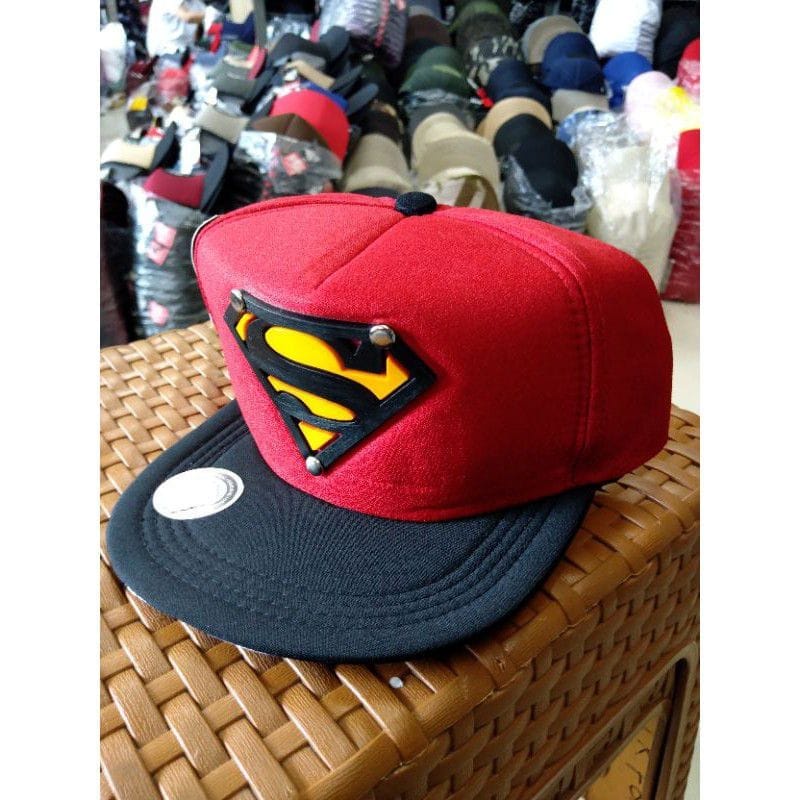 Topi Snapback Anak Laki Laki Logo Superman Bisa bayar di tempat