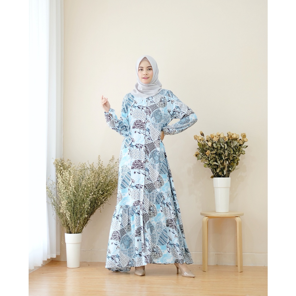 NIRINA BLUE  Gamis Baneska