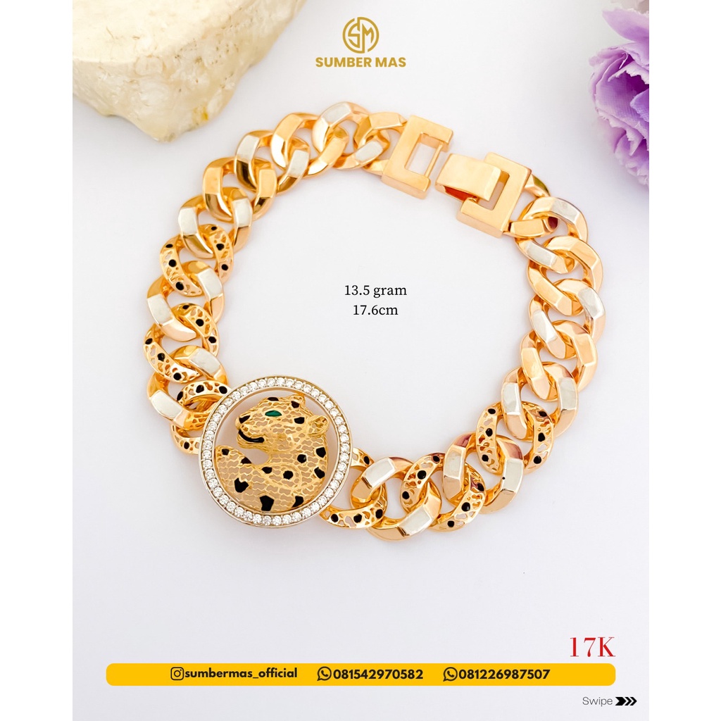 PANTHER BRACELET 17K - SUMBER MAS