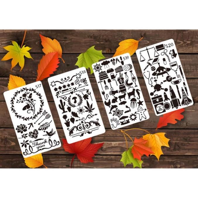 

New Goo 36Pcs / Set Penggaris Template Cetakan Gambar / Lukis Hollow