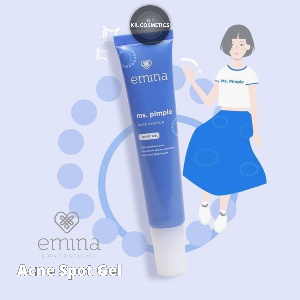 Emina Ms. Pimple Acne Solution Spot Gel Obat Totol Jerawat 15ml