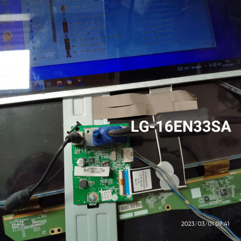 mainboard mpeg monitor led LG 16inch normal