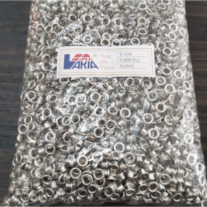[5000Pcs] Mata Ayam / Mata Eyelet 5Mm/ Ma-350 Nikel/ Eyelet Nikel 5Mm