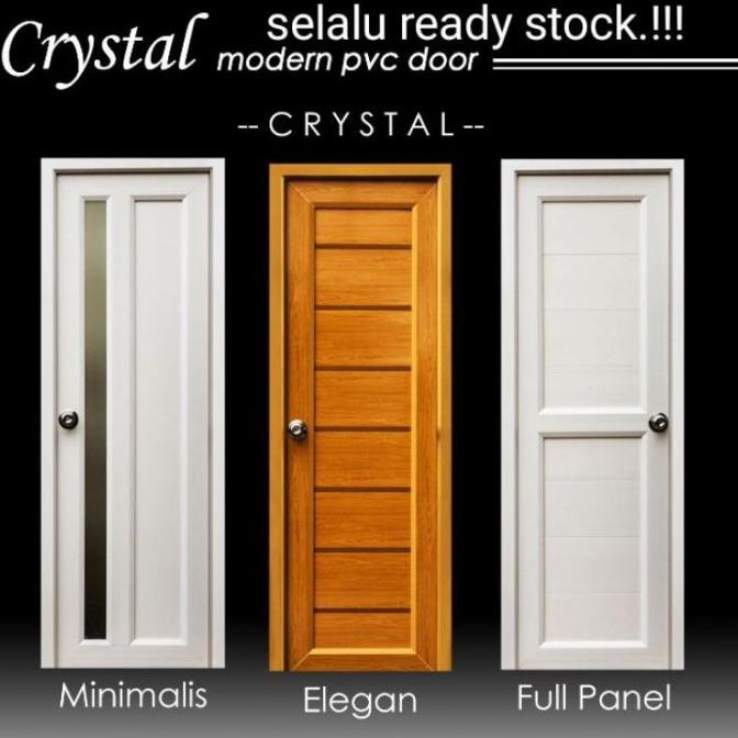 Pintu Kamar Mandi/Kamar Tidur Pvc Crystal Best Seller Emeraldmartt