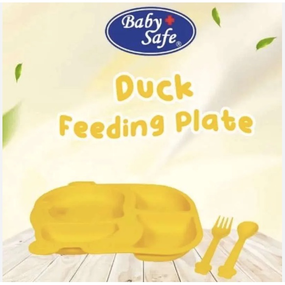 Baby Safe Piring 4 Sekat Tempat Makan Bayi Feeding Set Dining Plate Meal Tray FSD02