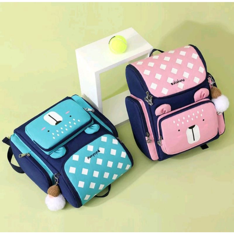 Tas Ransel Anak cewek cowok Paud,TK,SD Teddy Bear Kawaii