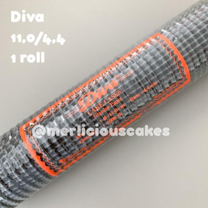 

1 Roll Diva Cupcake Cases Hitam 110/44 Paper Cup Kertas Muffin 1000 Pc