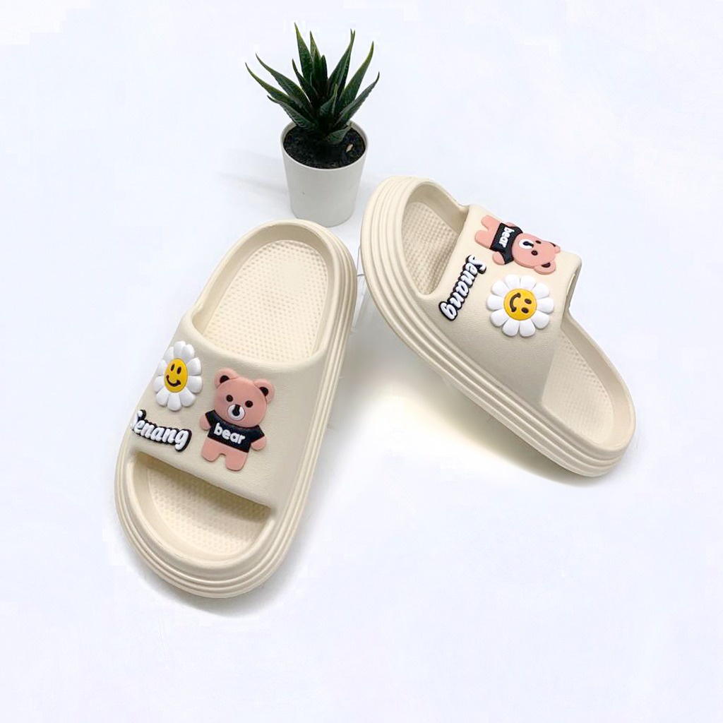 Sandal Selop Anak Perempuan Bahan Karet Anti Licin Kekinian Terbaru Size 24-35