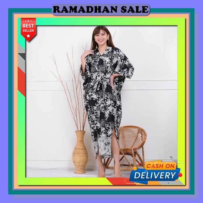 Outer Kaftan Rinjani Untuk Atasan Kondangan Wanita Lebaran Hari Raya Kaptan Remaja Kekinian Kaftan I
