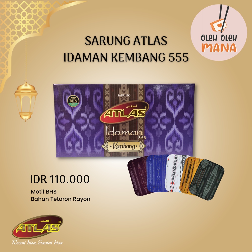 Sarung Atlas Idaman Kembang 555