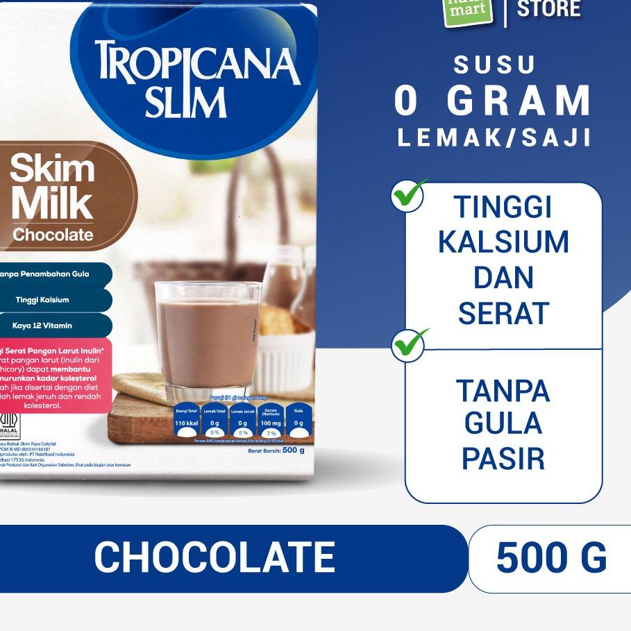 

☪ Tropicana Slim Susu Skim Chocolate 500gr - Bantu Turunkan Kolesterol ▲