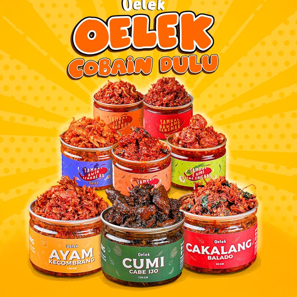 

COD✔️ Oelek Cobain Dulu / Cakalang Balado / Cumi Cabe Ijo / Ayam Kecombrang / Sambal Cumi / Sambel Ayam Suwir / Sambal Sei / Sambal Teri