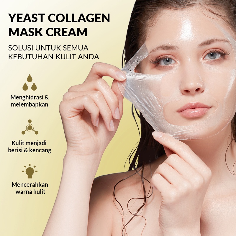 Share: Bioaqua Cosmetics Yeast Collagen Mask Cream 30g