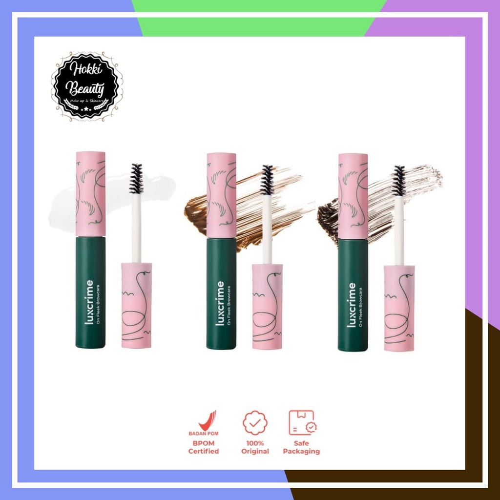 LUXCRIME ON-FLEEK BROWCARA MOCHA | WOODY | CRYSTALLINE | MASCARA ORIGINAL