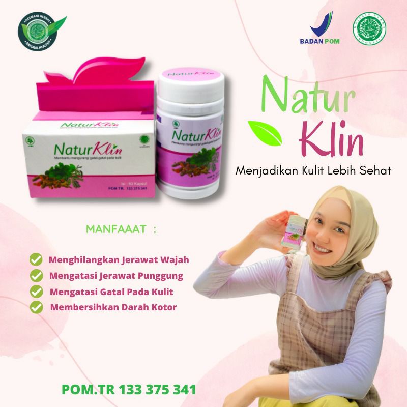 NATURKLIN Naturafit Membantu Mengobati Penyakit Kulit Darah Kotor Jerawat Gatal-Gatal dan Bisul