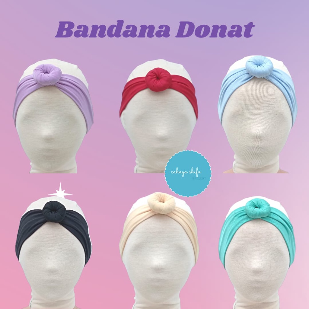 Bandana donat bayi perempuan usia 0-3 tahun lucuu