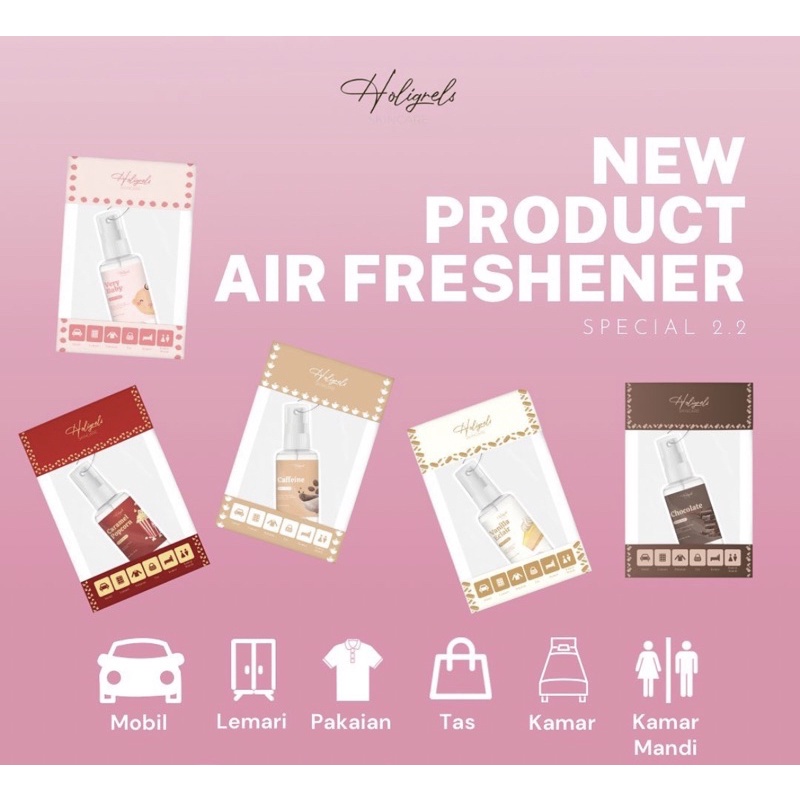 HOLIGRELS Air Freshener PARFUM GANTUNG