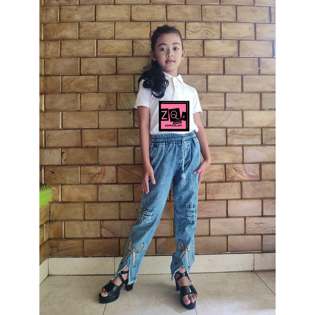 Celana Baggy Jeans Anak Anak Kekinian