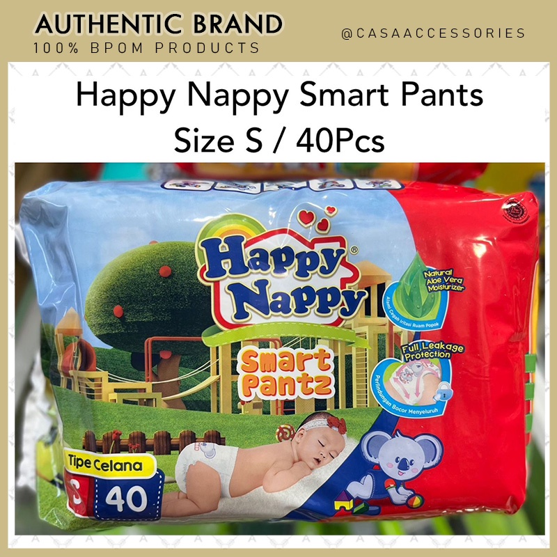 HAPPY NAPPY Smart Pants Popok Celana S40 / S 40