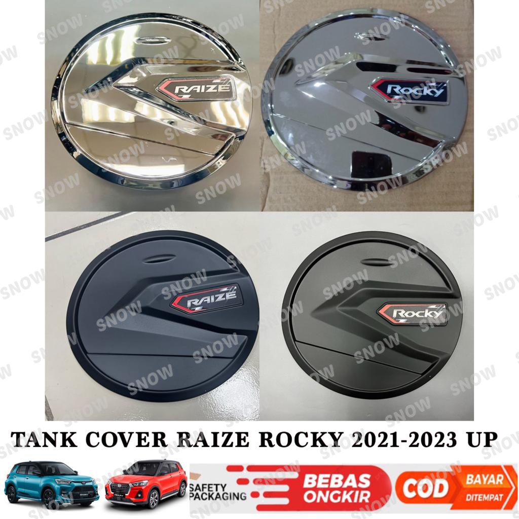 Tank Cover Raize Rocky 2021 2023 2024 UP Prestige Hitam Chrome