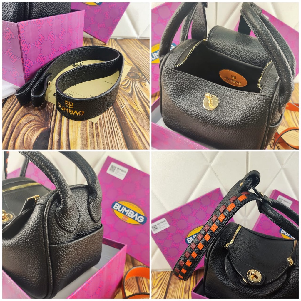 BUMBAG - Tas Wanita Lindie (SETBOX) Size 21cm - Tas Fashion Lind Wanita Import - READY 7 WARNA TAS IMPORT LIN DY JERUK TOGO SMALL FREE BOX 2 TALI SIZE.21x20 PREMIUM BAG SLEMPANG GROSIRAN SLINGBAG JERUK NAGITABAGS 191554