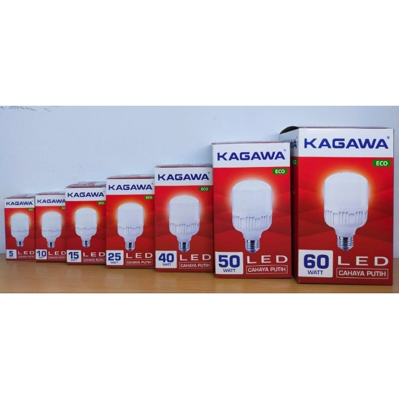 Lampu LED KAGAWA ECO Capsule 5W 10W 15W 25W 40W 50W 60W Bohlam LED Cahaya Putih