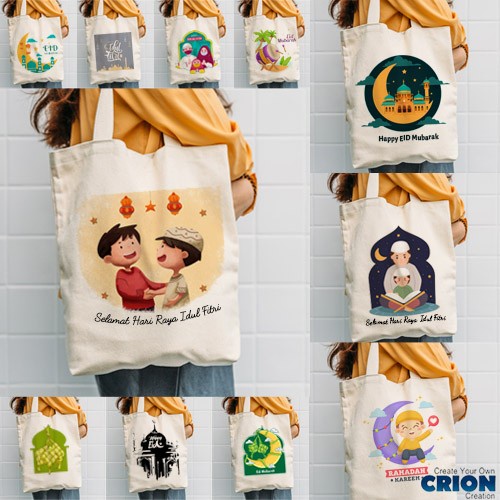 

Totebag /Goodie Bag Lebaran / Idul Fitri / Eid Mubarak Bs Custom Crion 067