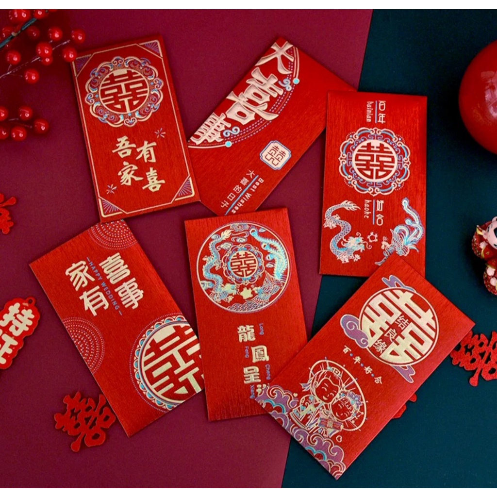 

Angpao Panjang Shuang Xi untuk Sangjit/ Teapai/ Wedding Ceremony 9cmx17cm