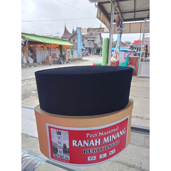 peci nasional hitam-songkok hitam-kopiah hitam polos-ranah minang