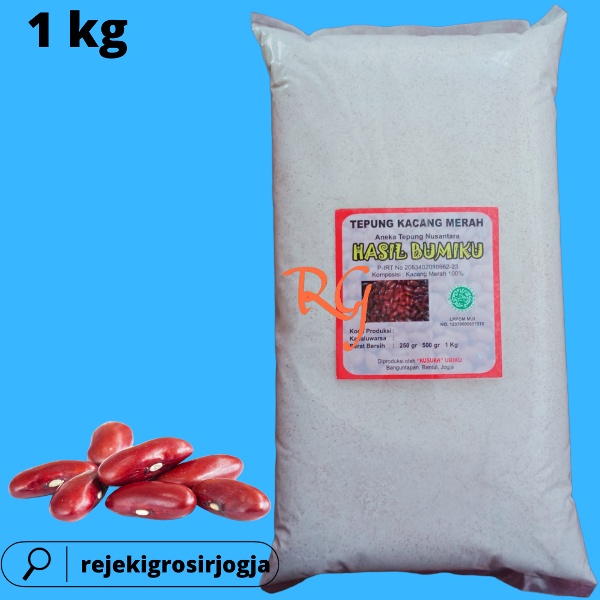 

Tepung Kacang Merah Organik kemasan 1 KG/Tepung MPASI Kacang Merah Organik/Tepung Gluten Free Organik