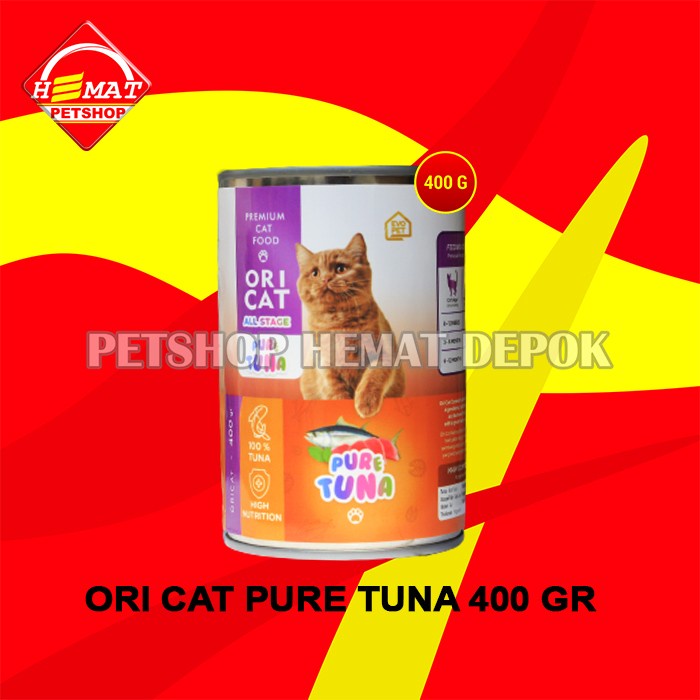 Makanan Kucing Basah Ori Cat Kaleng Wet Food 400 Gram