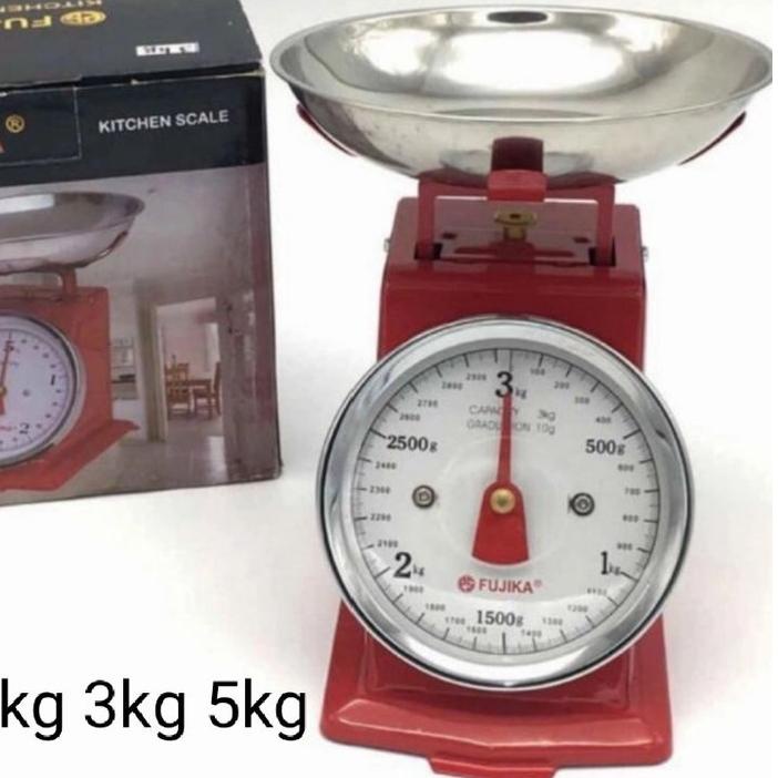 ♘ timbangan besi fujika manual 5 kg / timbangan kue / timbangan dapur 2kg 3kg 5kg ♂