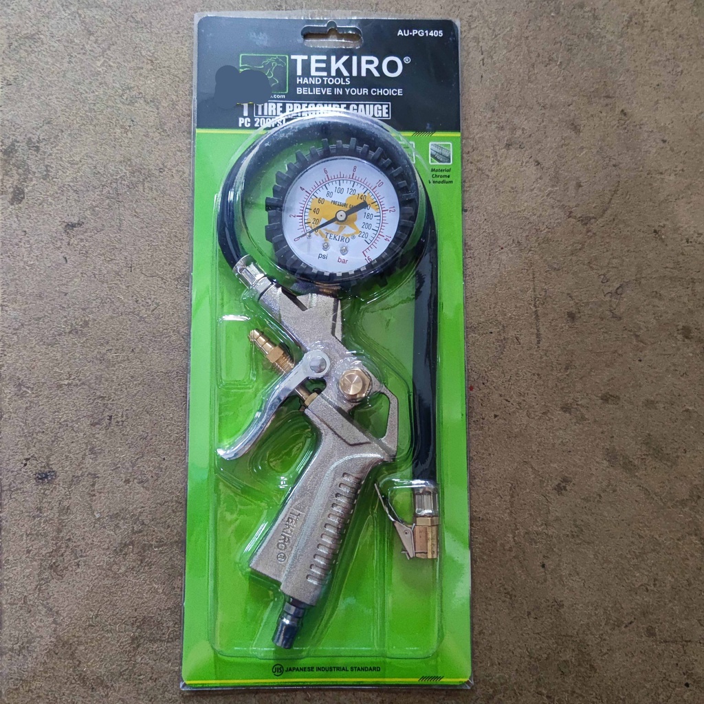 Brilliantblossoms_ Tire Pressure Gauge Tekiro / Tire Inflator / Alat Pompa Ban Isi Angin Ukur