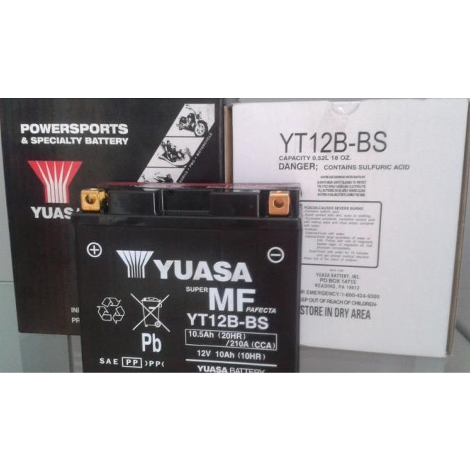 Aki Moge Yuasa Yt12B-Bs Mf 12V 10Ah Debezzz