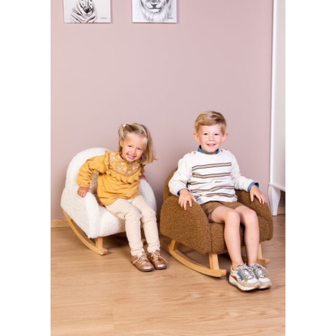 Childhome Kids Rocking Chair Teddy - Kursi Ayunan Anak Kursi Goyang Kursi Santai Anak Rocking Chair For Kids