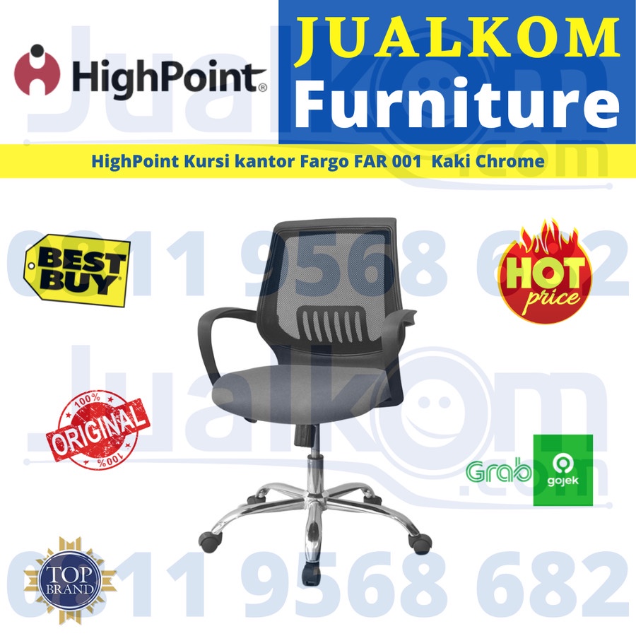 HighPoint Kursi Kantor Office Chair Fargo FAR 001 FAR001