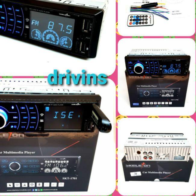 ♪ HEAD UNIT TAPE MOBIL SINGLE DIN MP3 SKELETON SKT-1701 / SKT 1701 2 USB SLOT ➵