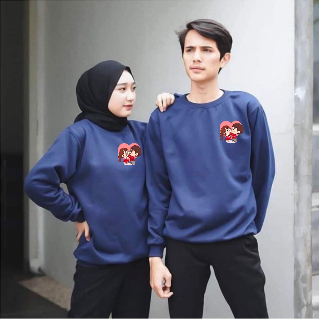 baju lengan panjang COUPLE love / kaos distro trendy keren dan kekinian / kaos terlarid