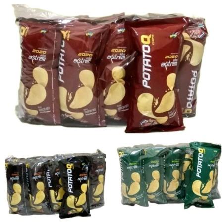 POTATO Q CHIPS / SNACK / 1 PACK ISI 10 PCS