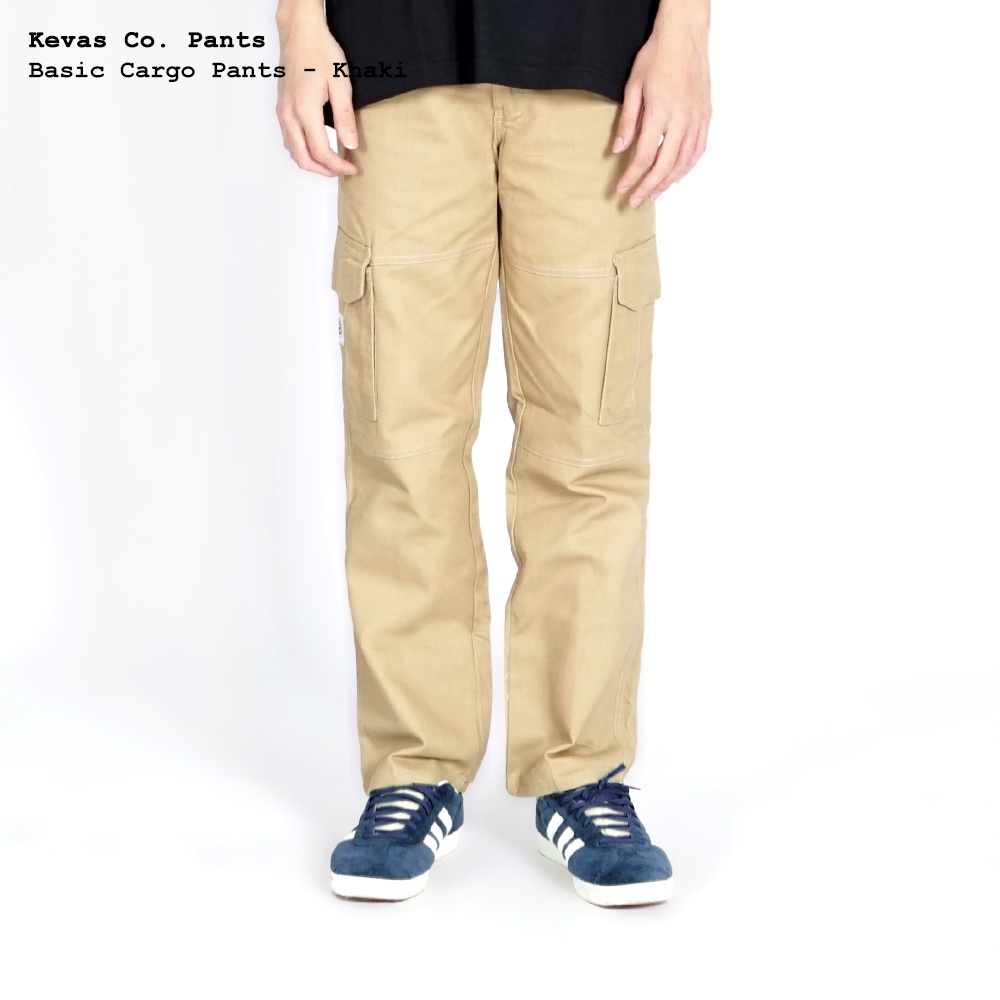 Kevas Basic Cargo Pants - Khaki