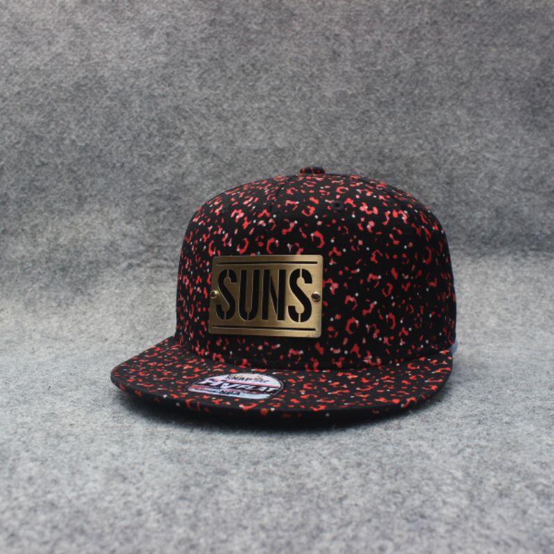 Topi Snapback NBA Phoenix Suns Black Leopard Second Original Murah