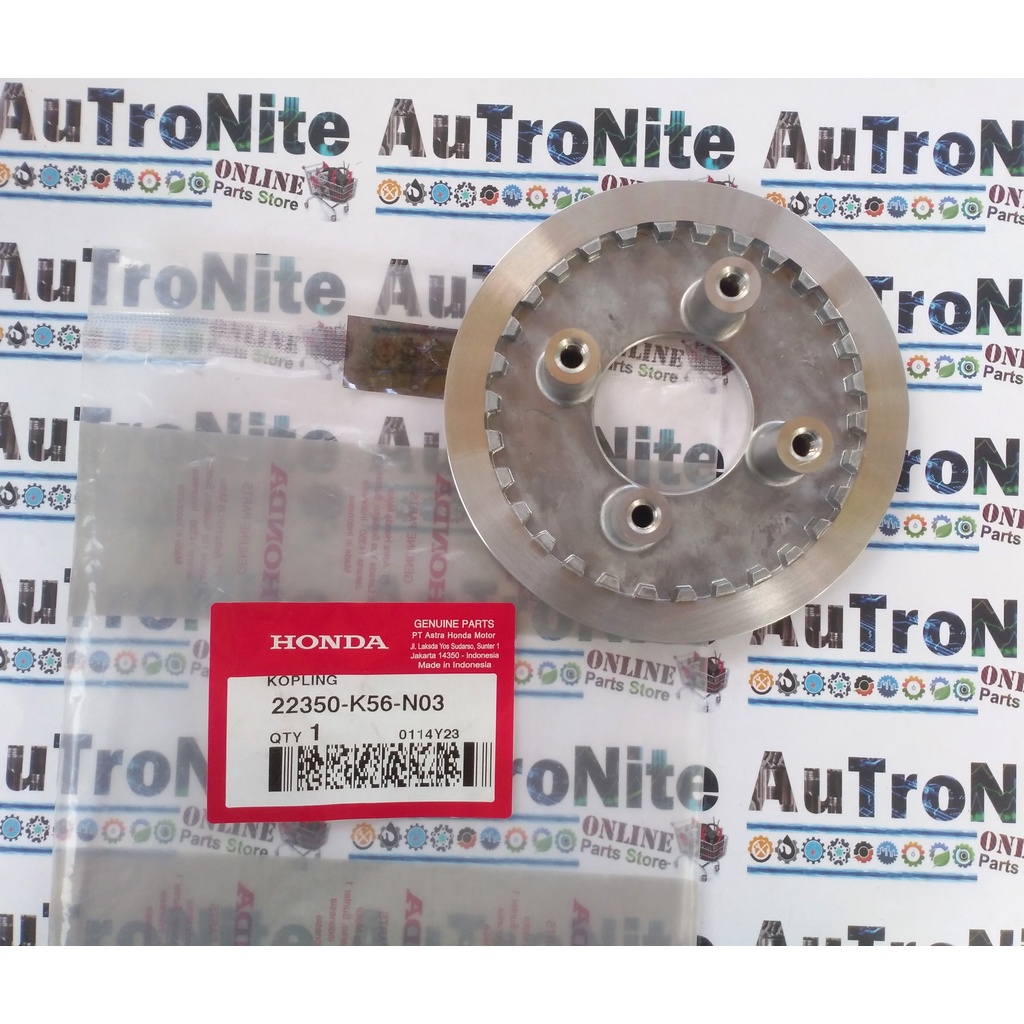 Penekan Piringan Kopling Kaki 4 Plate Clutch Pressure 22350-K56-N03 Original Honda Sonic Supra GTR C